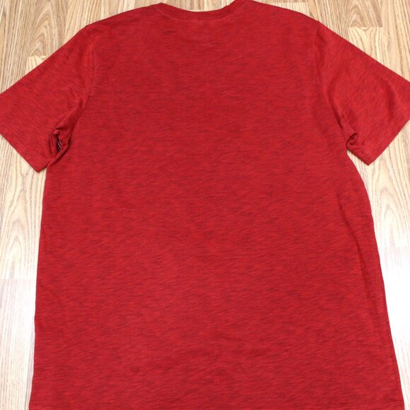 NIKE COTTON/POLYESTER T-SHIRT RED Sz LARGE, L - Picture 5 of 5